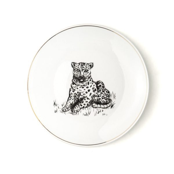 Assiette plate Or Safari