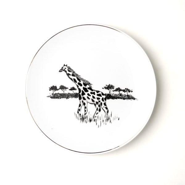 Assiette plate Or Safari