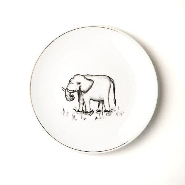 Assiette plate Or Safari