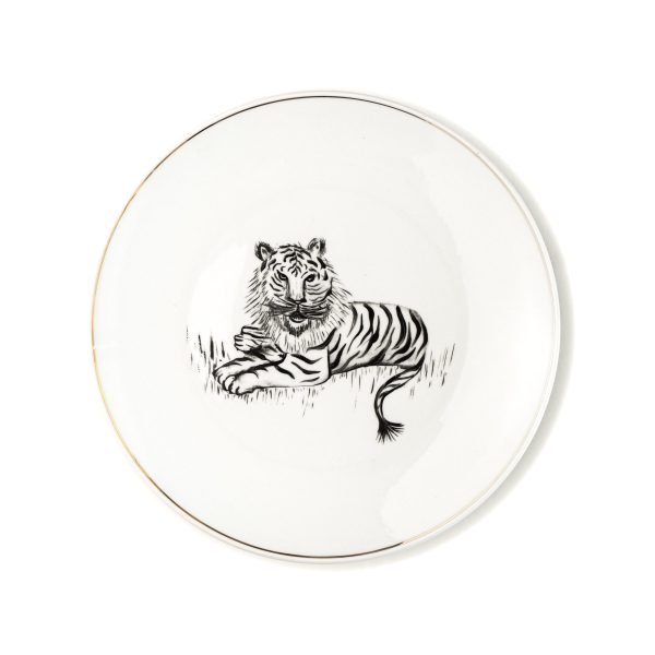 Assiette plate Or Safari