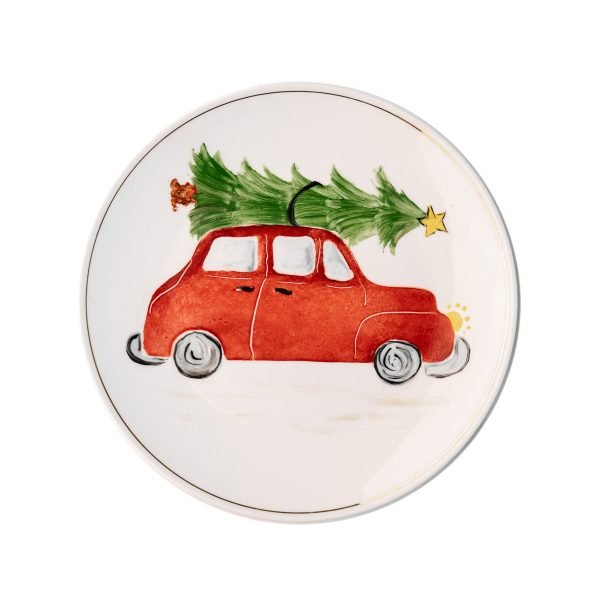 Assiette Noël Voiture